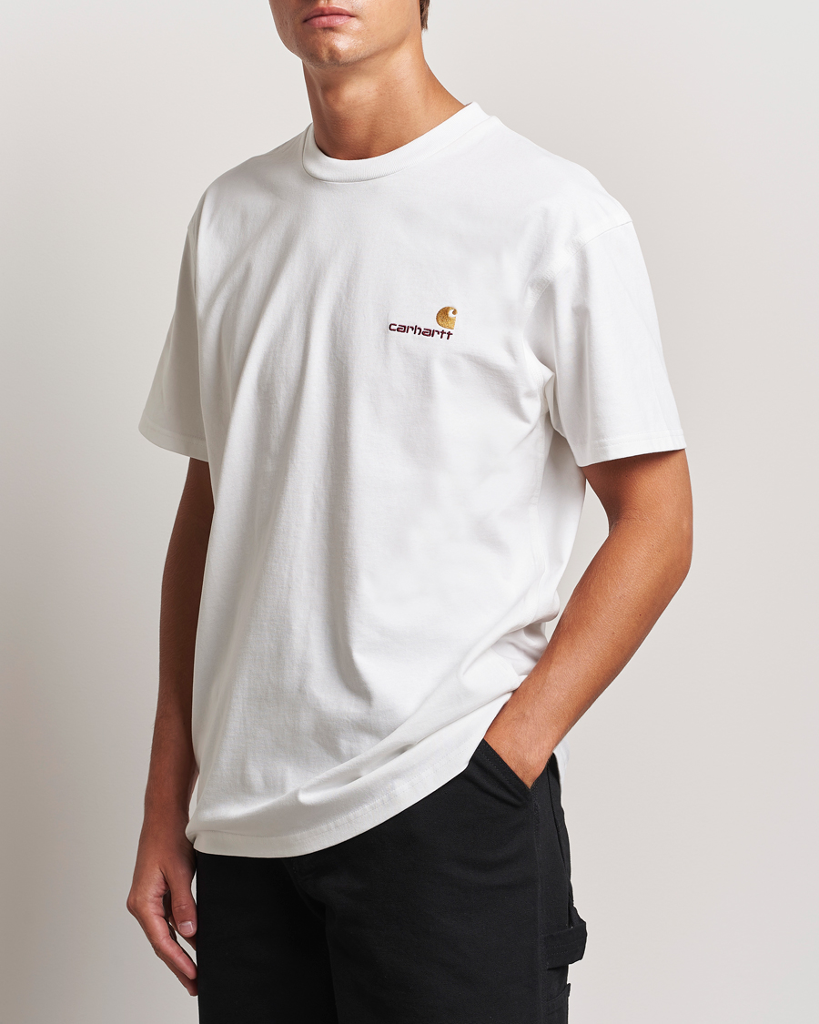 Herren | Kurzarm T-Shirt | Carhartt WIP | American Script Short Sleeve T-Shirt White