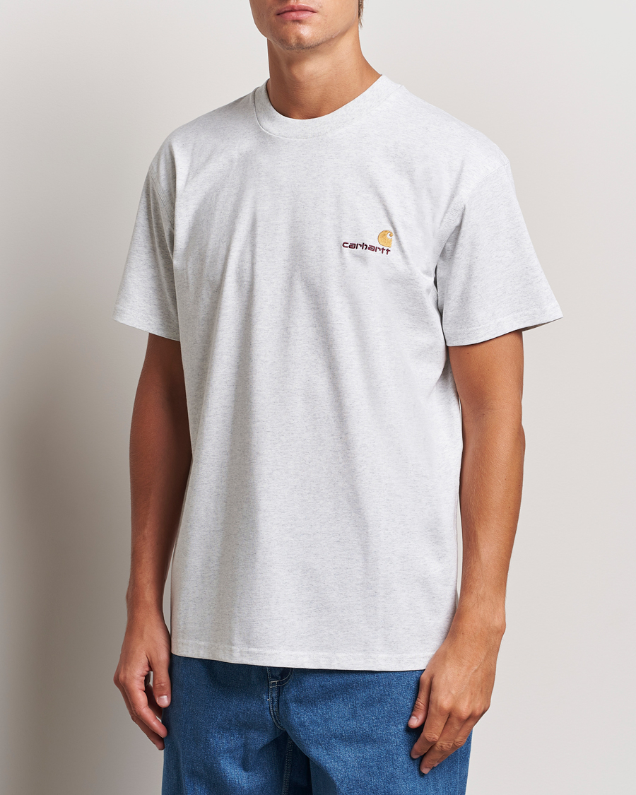 Herren |  | Carhartt WIP | American Script Short Sleeve T-Shirt Ash Heather