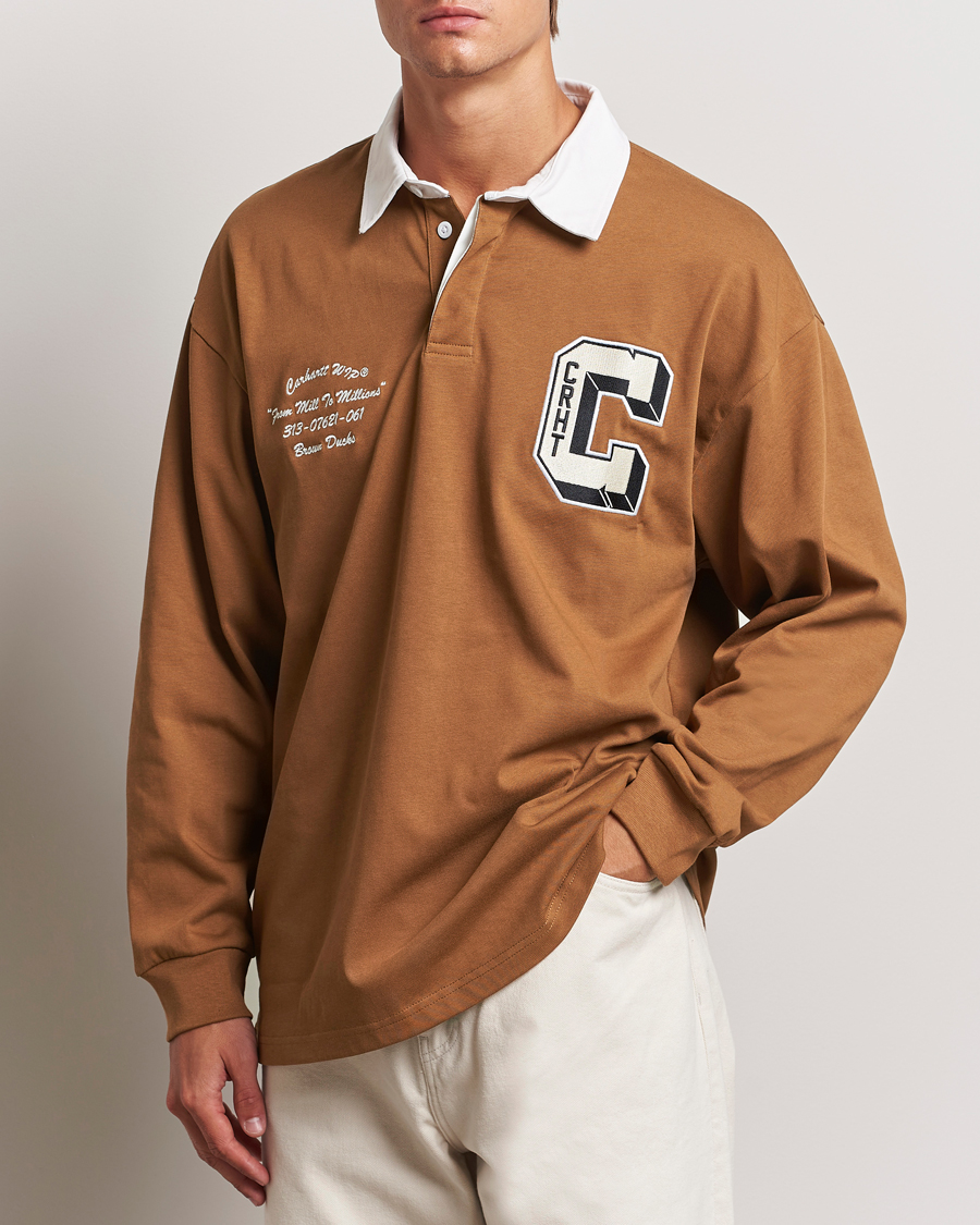 Herren |  | Carhartt WIP | Brown Ducks Rugby Shirt Hamilton Brown