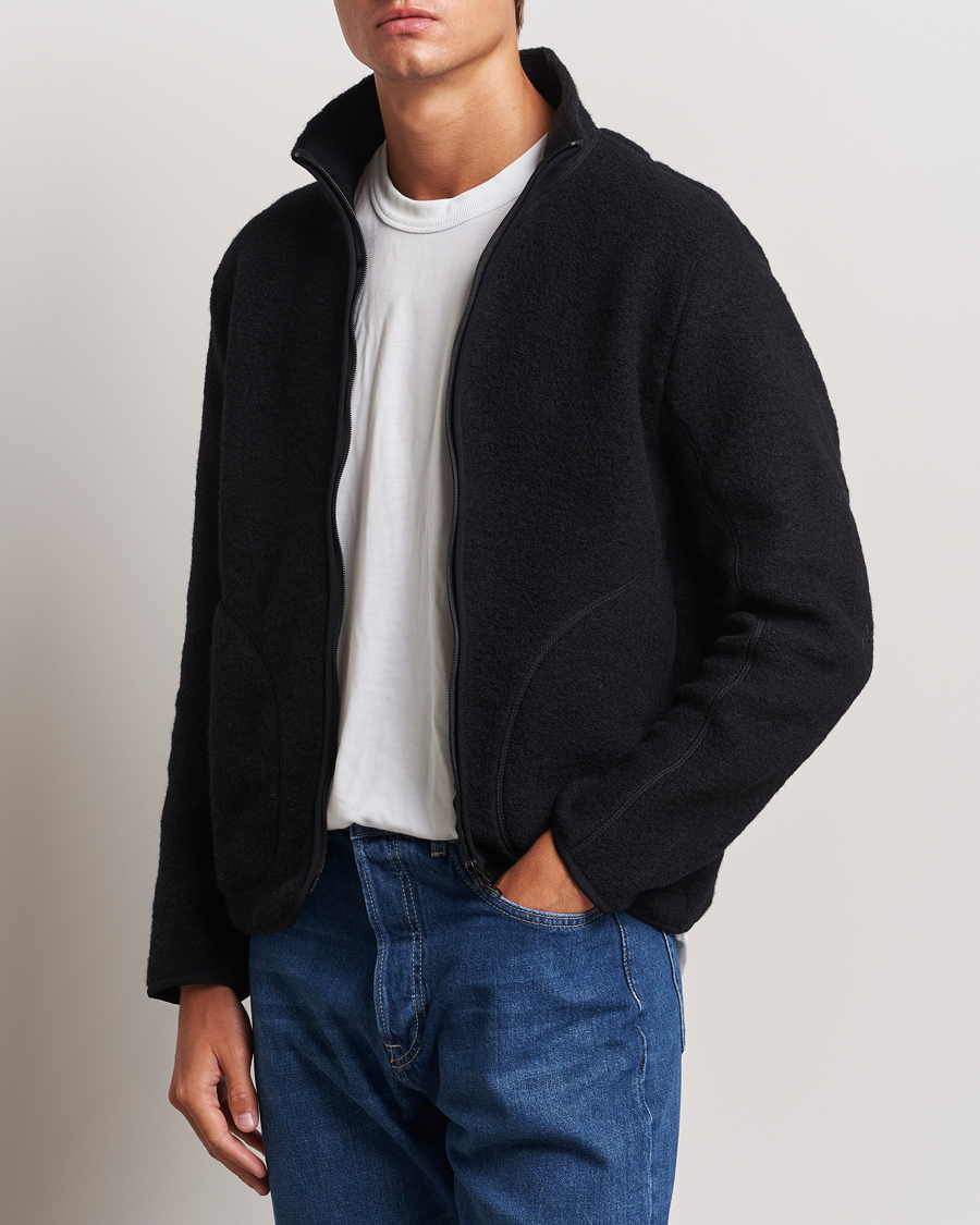 Herren | Business & Beyond - Casual | J.Lindeberg | Dustin Wool Fleece Jacket Black