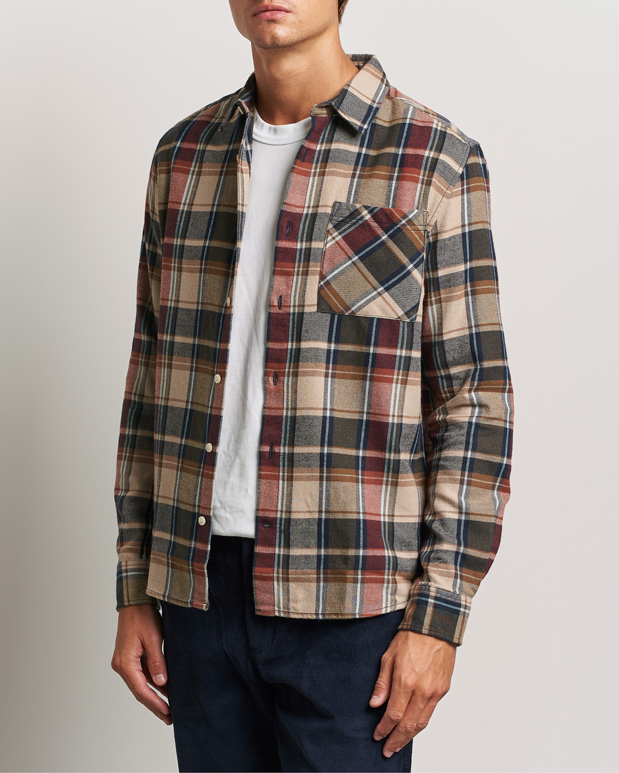 Herren | Freizeithemden | KnowledgeCotton Apparel | Regular Checked Flannel Shirt Multi