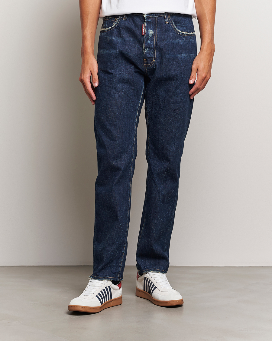 Herren | Dsquared2 | Dsquared2 | 642 Loose Jeans Dark Blue