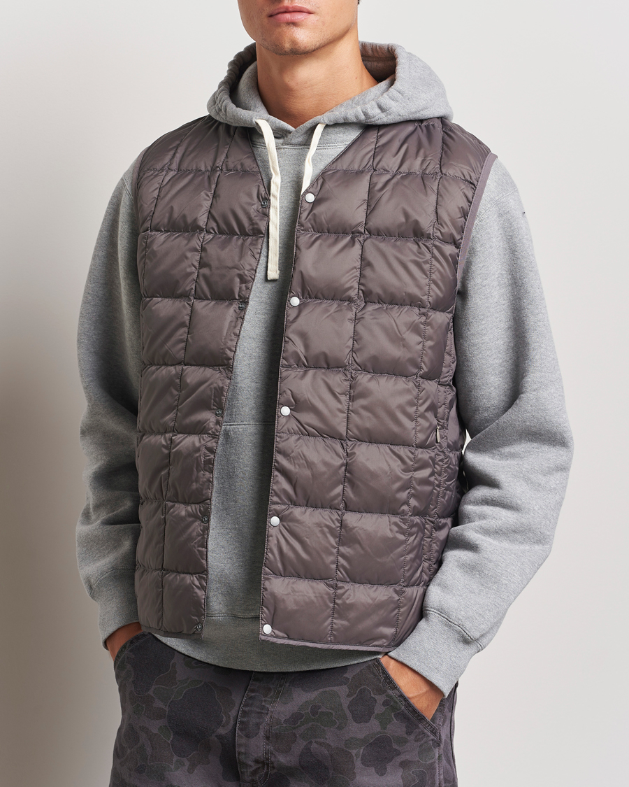 Herren | Westen | TAION | V-Neck Lightweight Down Vest Gray