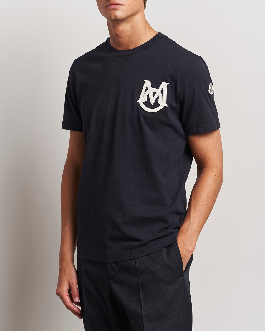 Herren |  | Moncler | Embossed Logo T-Shirt Navy