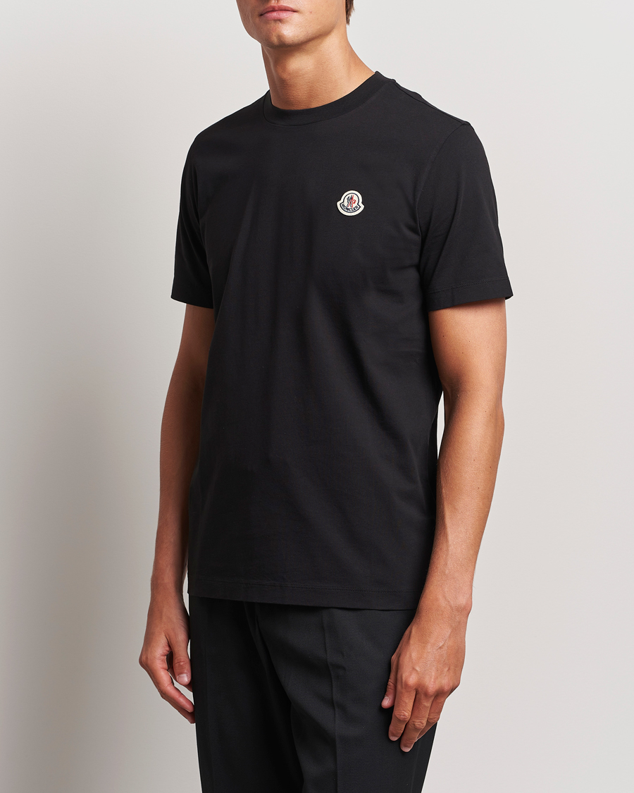 Herren | Schwartze t-shirts | Moncler | 3-Pack Logo T-Shirt Black