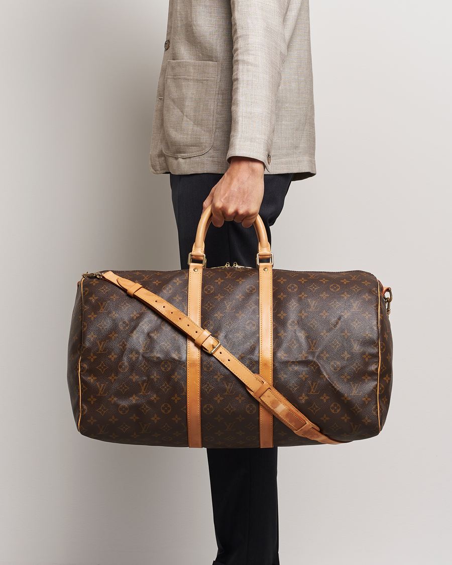 Herren | Pre-Owned & Vintage Bags | Louis Vuitton Pre-Owned | Keepall Bandoulière 55 Monogram 
