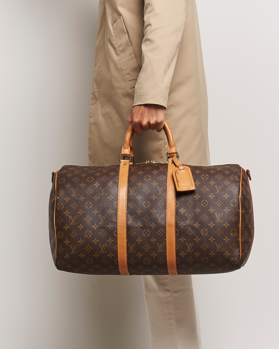 Herren | Pre-Owned & Vintage Bags | Louis Vuitton Pre-Owned | Keepall Bandoulière 50 Bag Monogram 