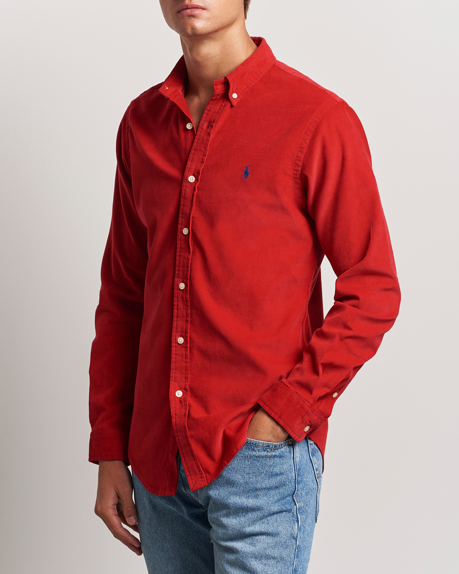 Herren |  | Polo Ralph Lauren | Slim Fit Corduroy Shirt Martin Red