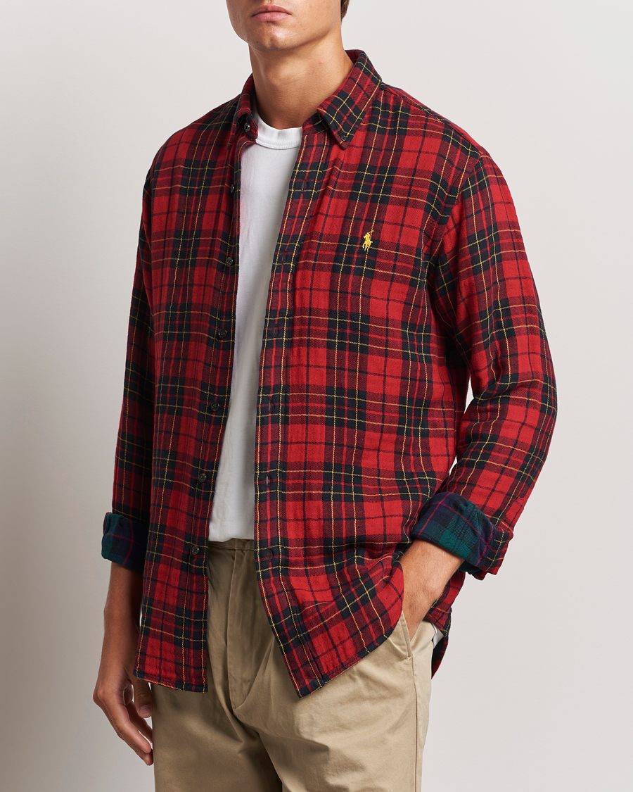 Herren |  | Polo Ralph Lauren | Custom Fit Double Faced Checked Shirt Red/Black