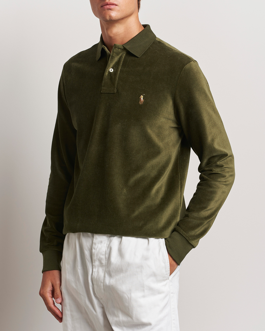 Herren | Poloshirts | Polo Ralph Lauren | Corduroy Long Sleeve Polo Dark Loden