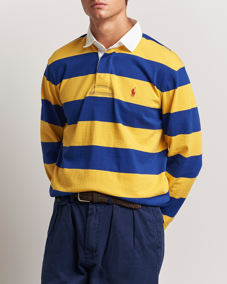 Herren |  | Polo Ralph Lauren | Jersey Striped Rugger Yellow/Classic Azure