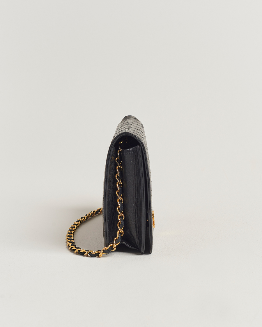 Herren | Chanel Pre-Owned Single Full Flap Bag Black Lambskin | Chanel Pre-Owned | Single Full Flap Bag Black Lambskin