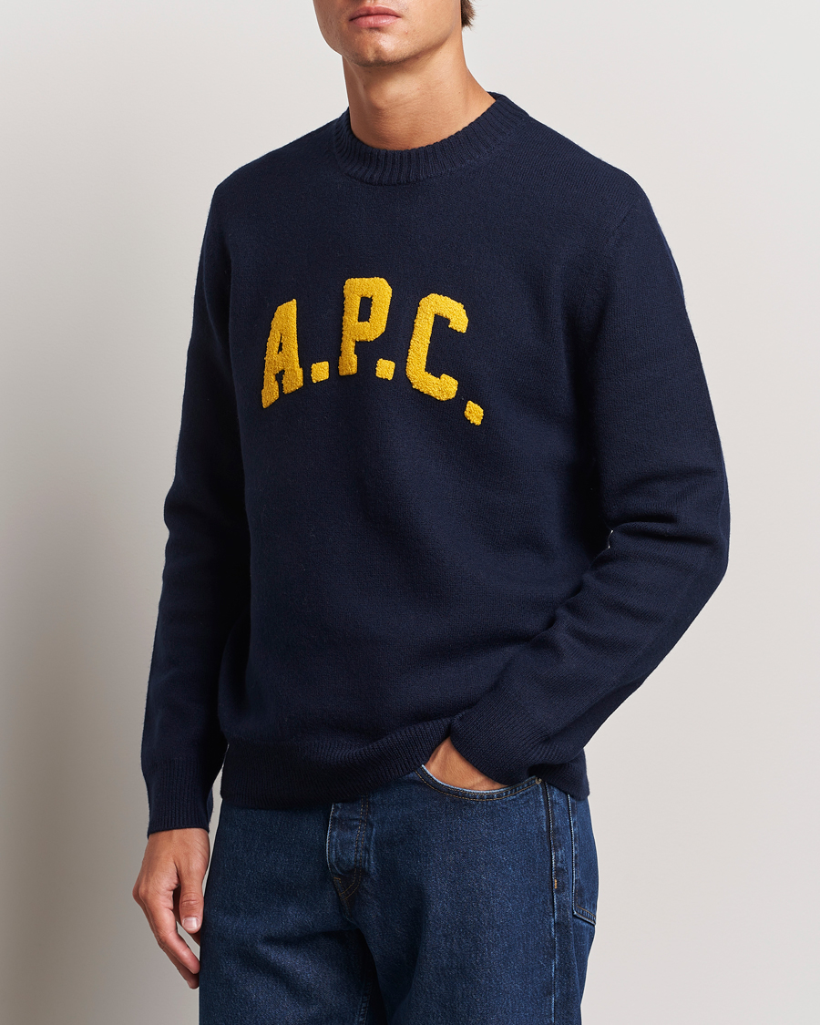 Herren | Strickpullover | A.P.C. | Joshua Wool Sweater Dark Navy