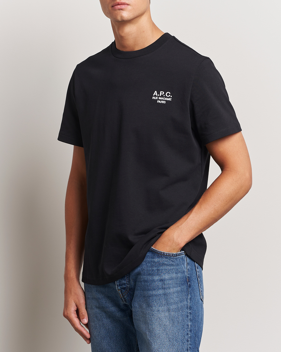 Herren | Kurzarm T-Shirt | A.P.C. | Rue Madame T-Shirt Black