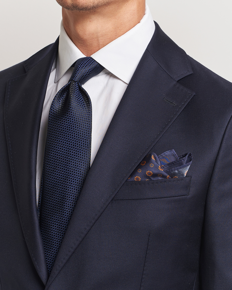 Herren |  | Amanda Christensen | Box Set Silk 8 cm Tie And Pocket Square Navy