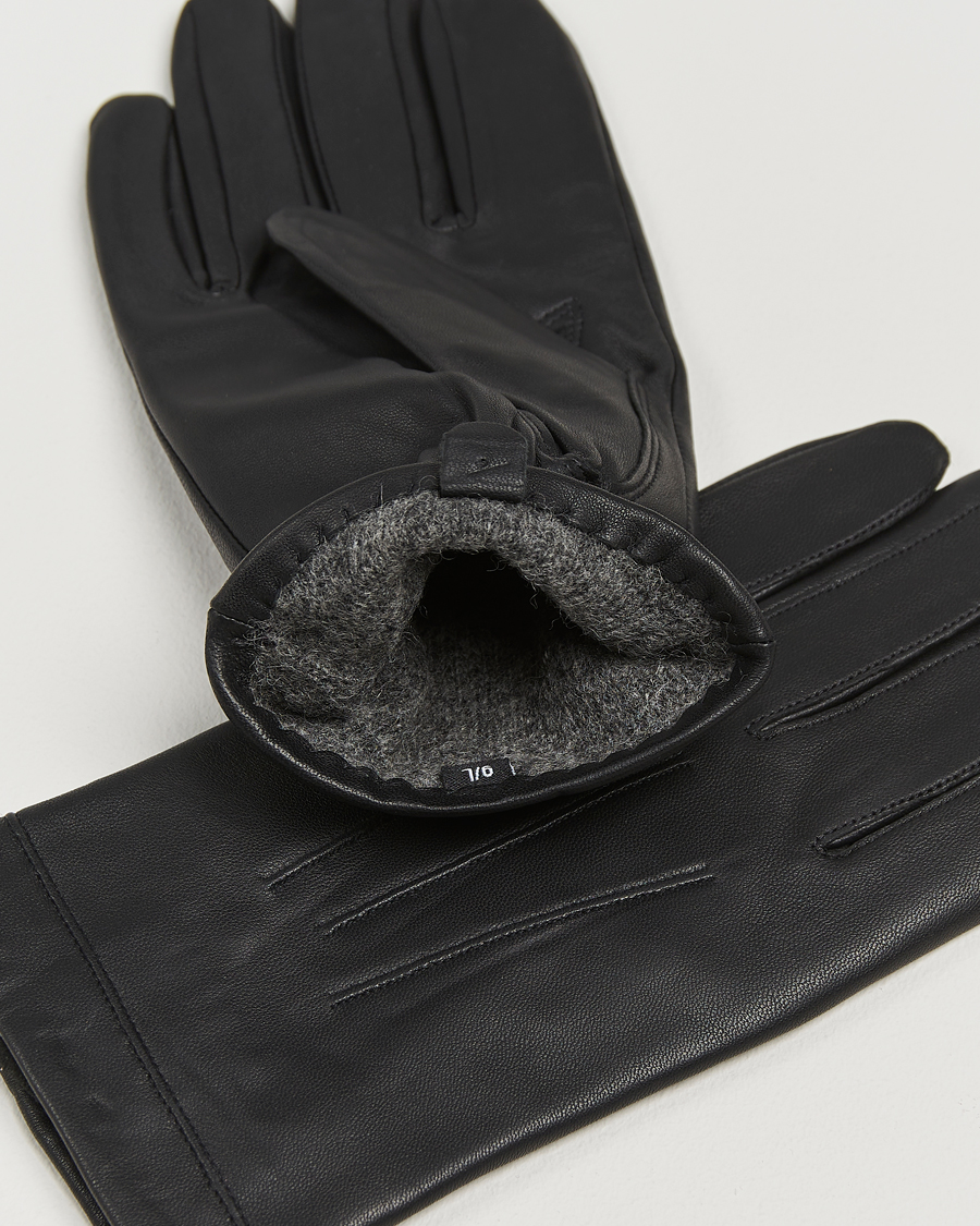 Herren | Handschuhe | Amanda Christensen | Lined Leather Gloves Black