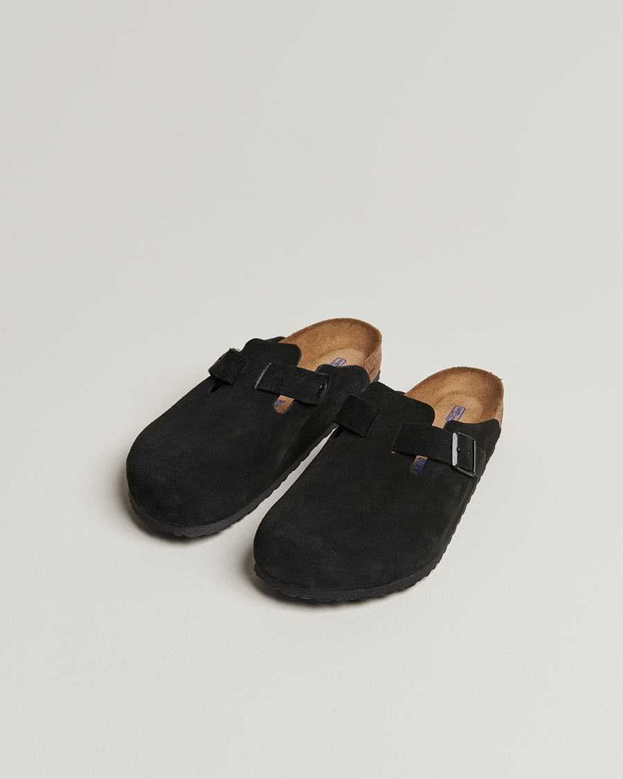 Herren |  | BIRKENSTOCK | Boston Soft Footbed Black Suede