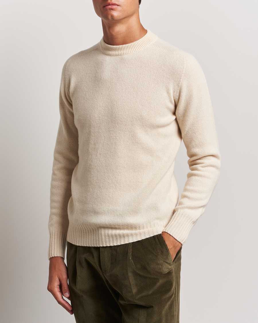Herren | Pullover | Altea | Wool/Cashmere Crew Neck Pullover Latte