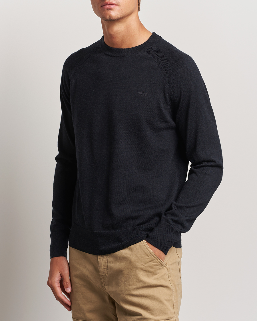 Herren |  | Dockers | Washable Merino Crewneck Black