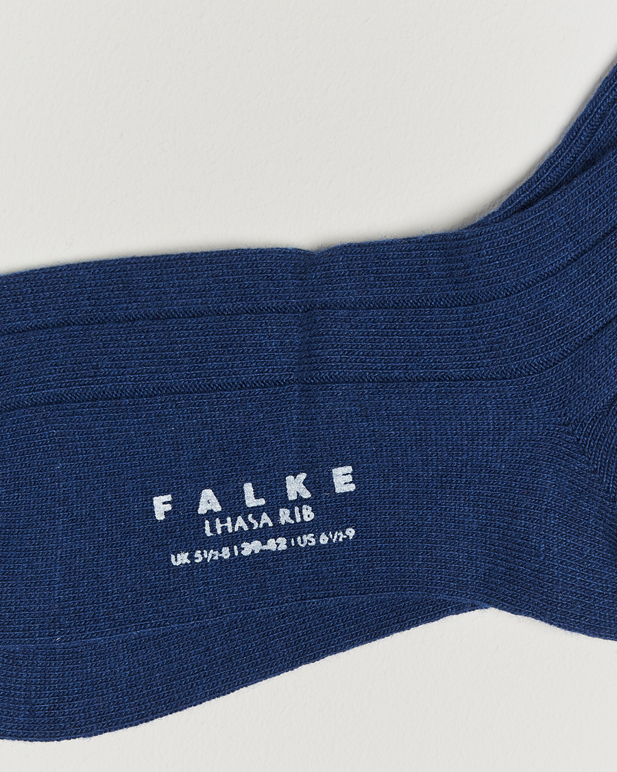 Herren |  | Falke | Lhasa Cashmere Socks Royal Blue