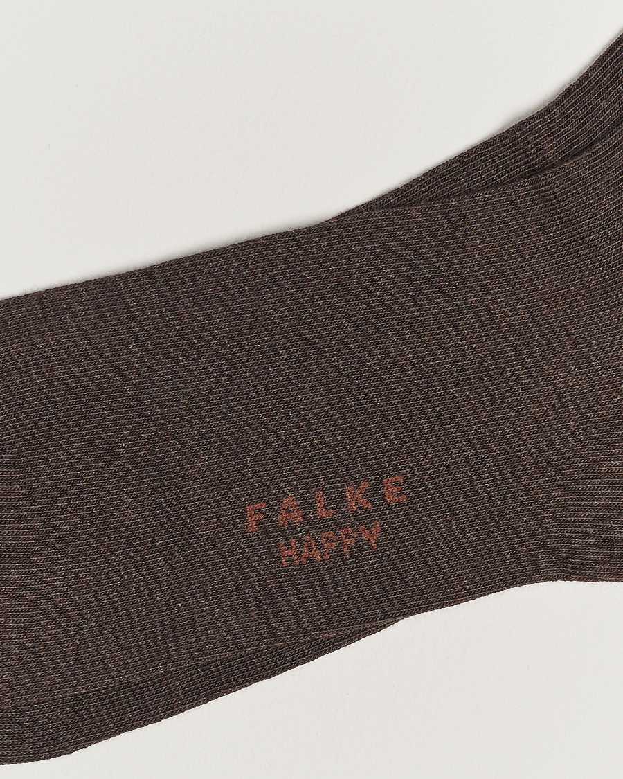 Herren | Falke | Falke | Happy 2-Pack Cotton Socks Dark Brown