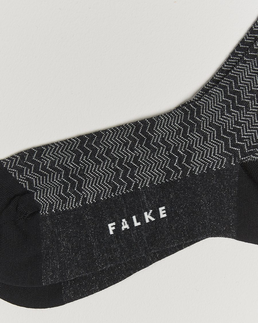 Herren |  | Falke | Mighty Nest Wool/Cotton Socks Black