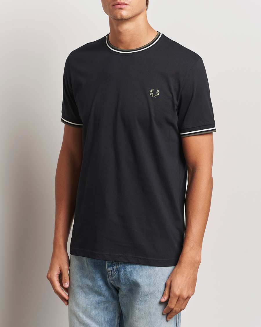 Herren |  | Fred Perry | Twin Tipped T-Shirt Black