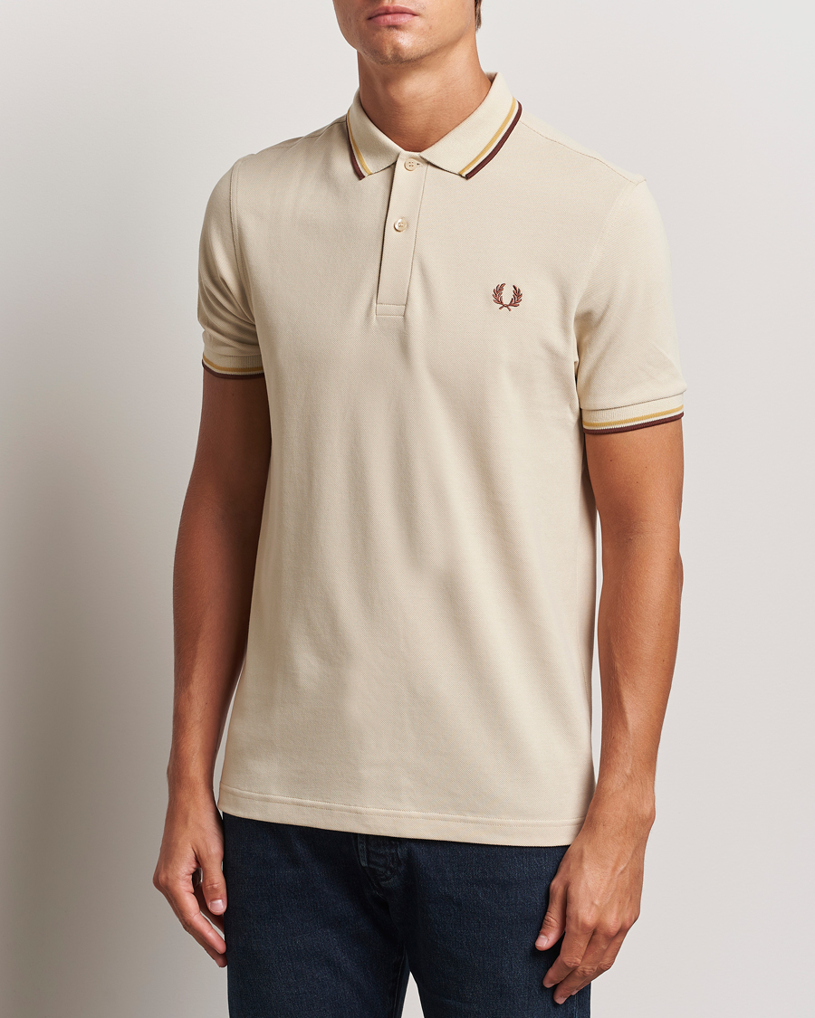 Herren | Poloshirts | Fred Perry | Twin Tipped Shirt Oatmeal