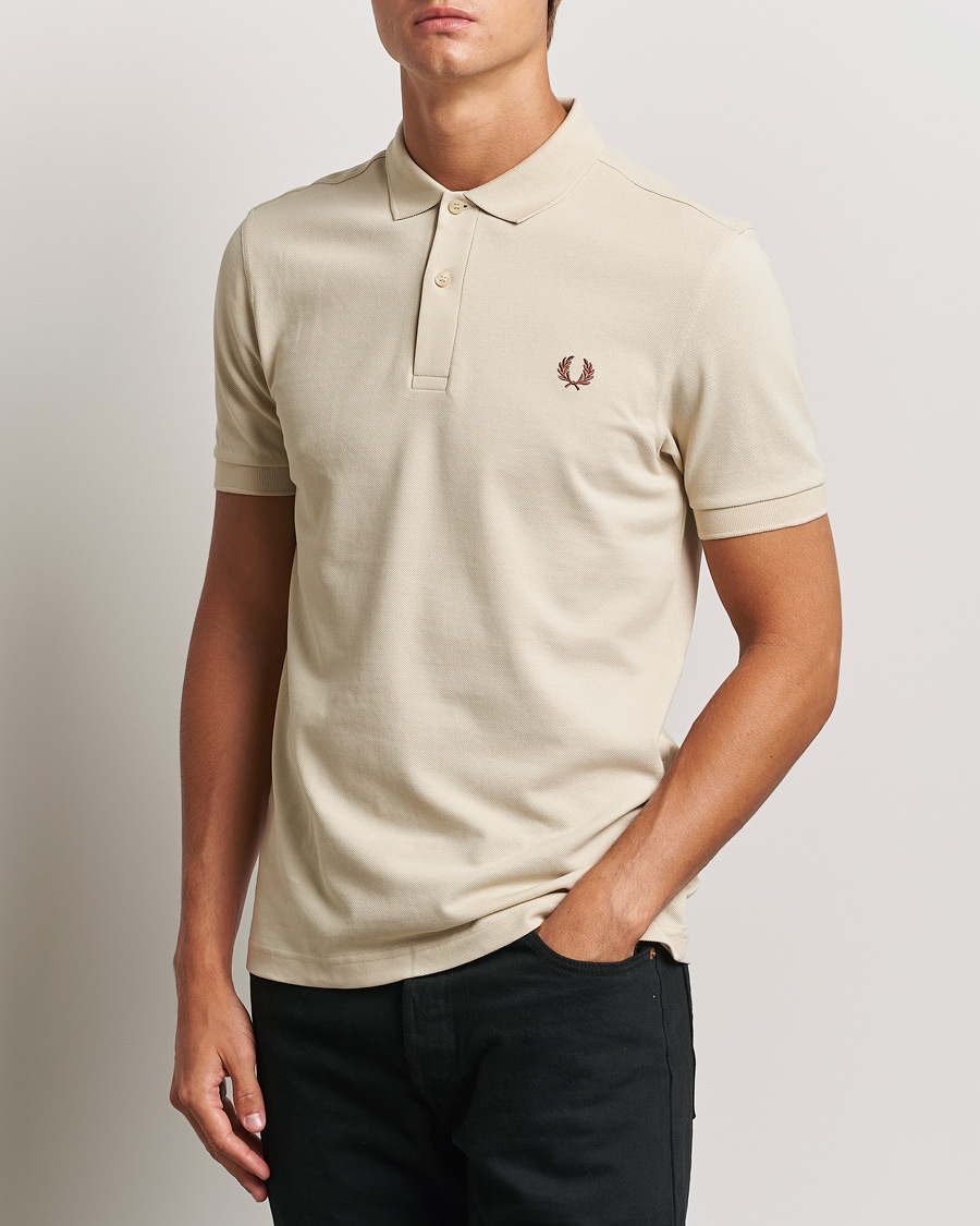 Herren | Poloshirts | Fred Perry | Plain Polo Shirt Oatmeal