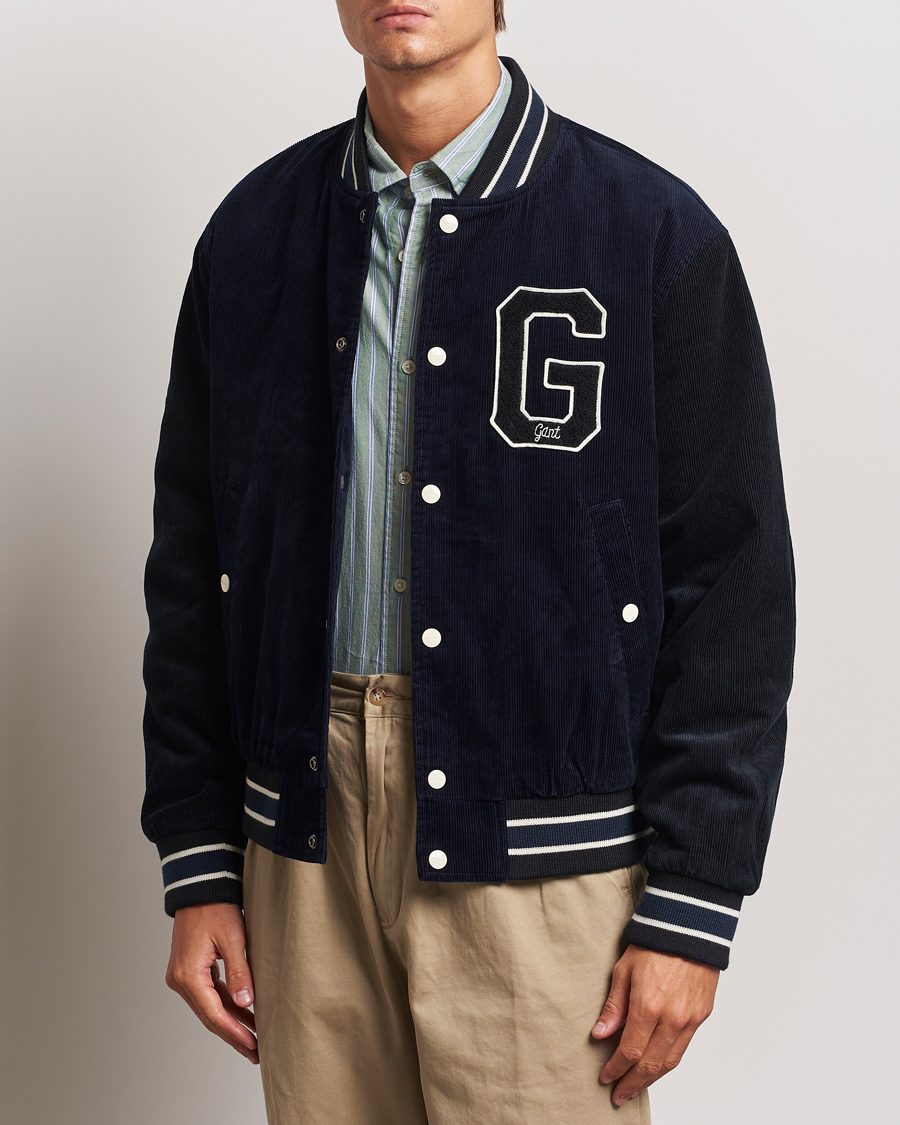 Herren |  | GANT | Cord Varsity Jacket Evening Blue