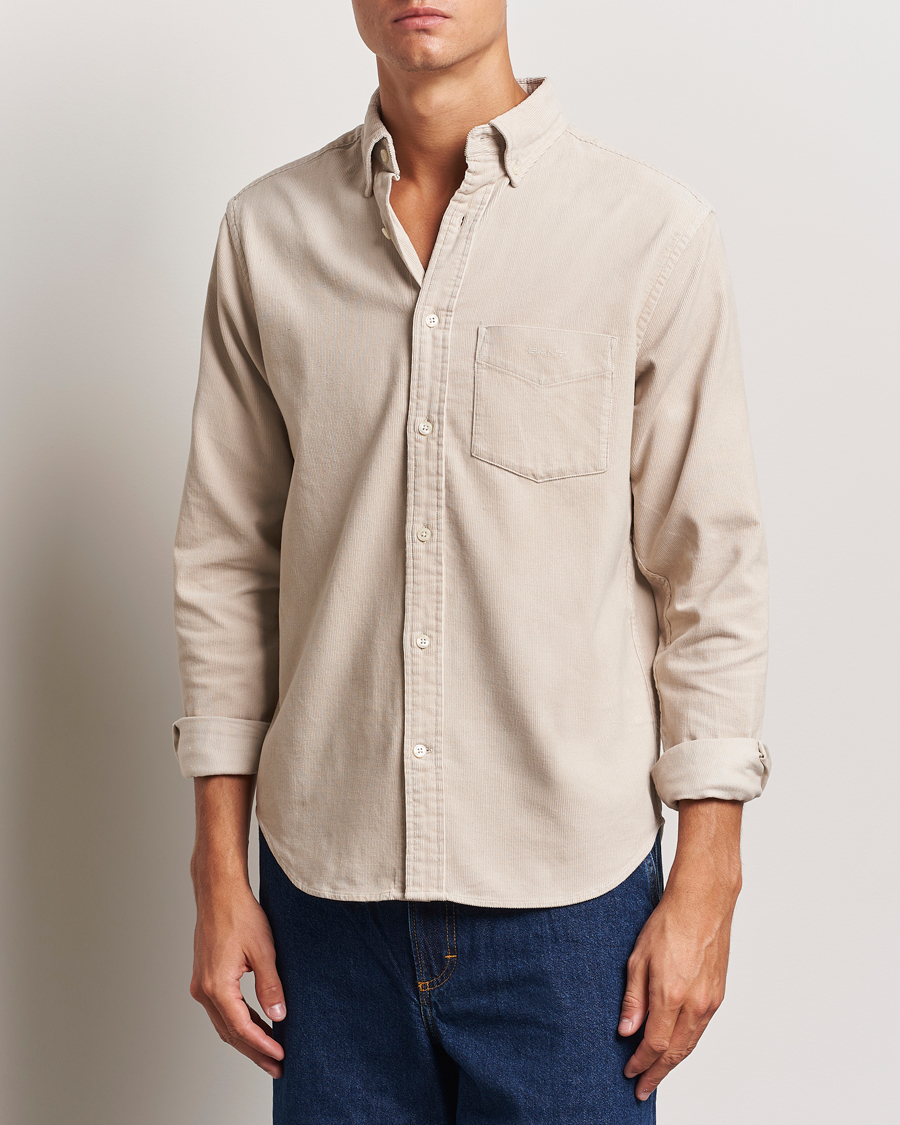 Herren |  | GANT | Regular Fit Corduroy Shirt Putty