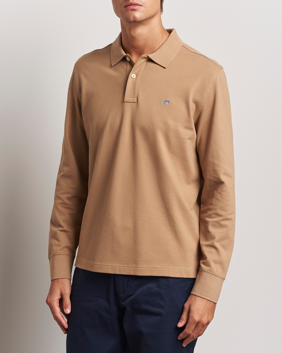 Herren |  | GANT | Regular Shield Pique Polo Warm Khaki