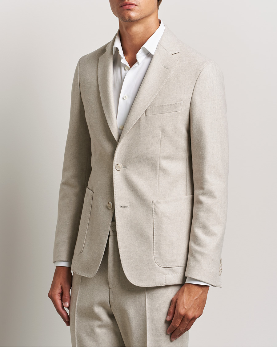 Herren | Sakkos | BOSS BLACK | Hanry Wool Patch Pocket Blazer Open White