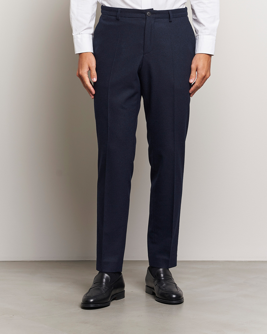 Herren |  | BOSS BLACK | Genius Wool Tech Trousers Dark Blue