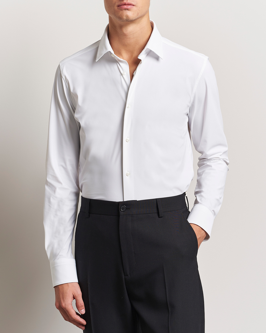 Herren |  | BOSS BLACK | Hank 4-Way Stretch Shirt White