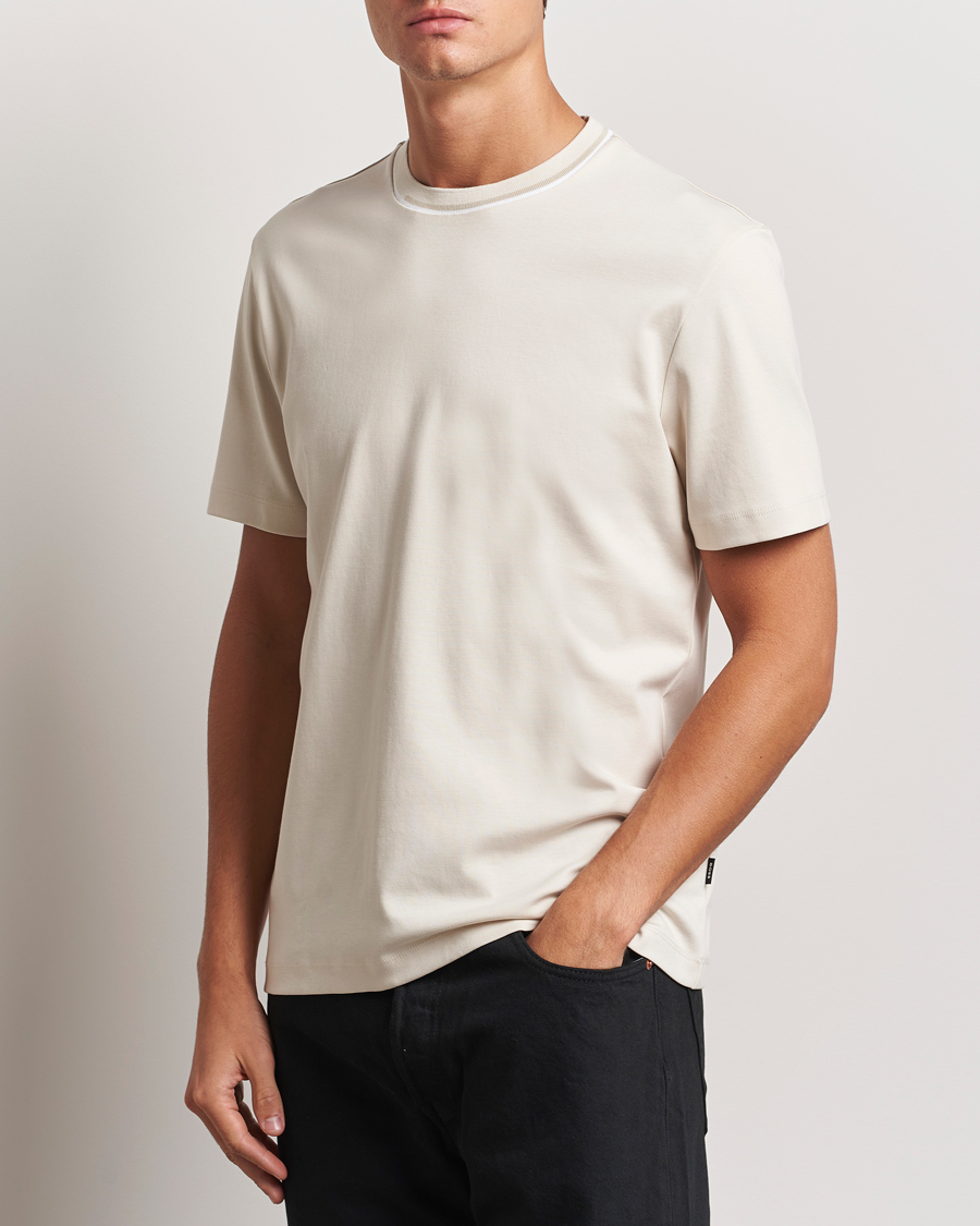 Herren | T-Shirts | BOSS BLACK | Thompson Crew Neck T-Shirt Open White