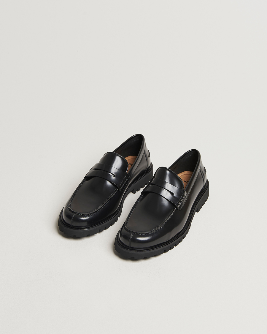 Herren | Business Casual | BOSS BLACK | Richayl Leather Loafer Black