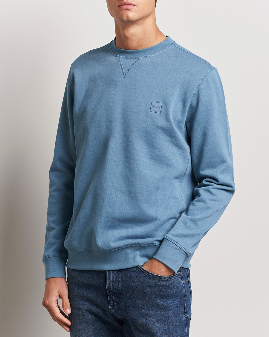 Herren |  | BOSS ORANGE | Westart Logo Sweatshirt Open Blue