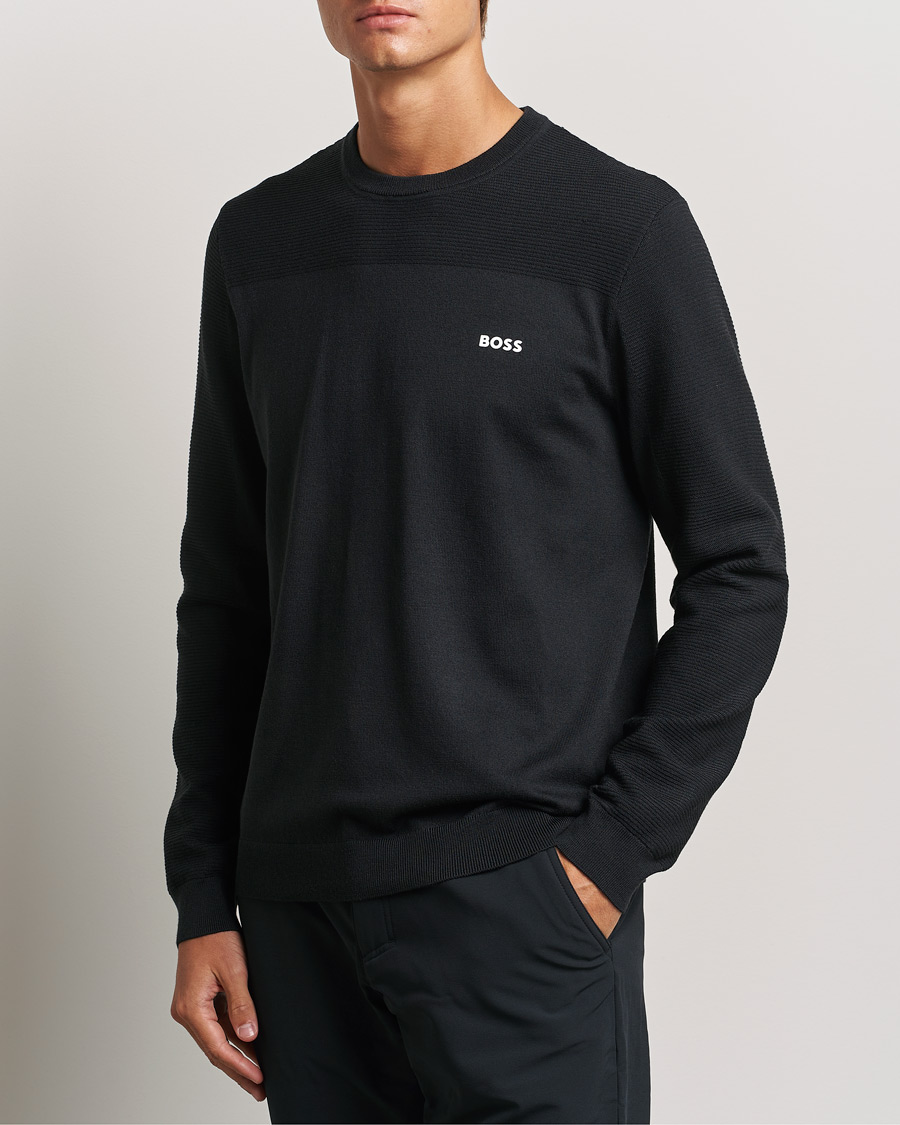 Herren |  | BOSS GREEN | Momentum Knitted Crew Neck Dark Blue