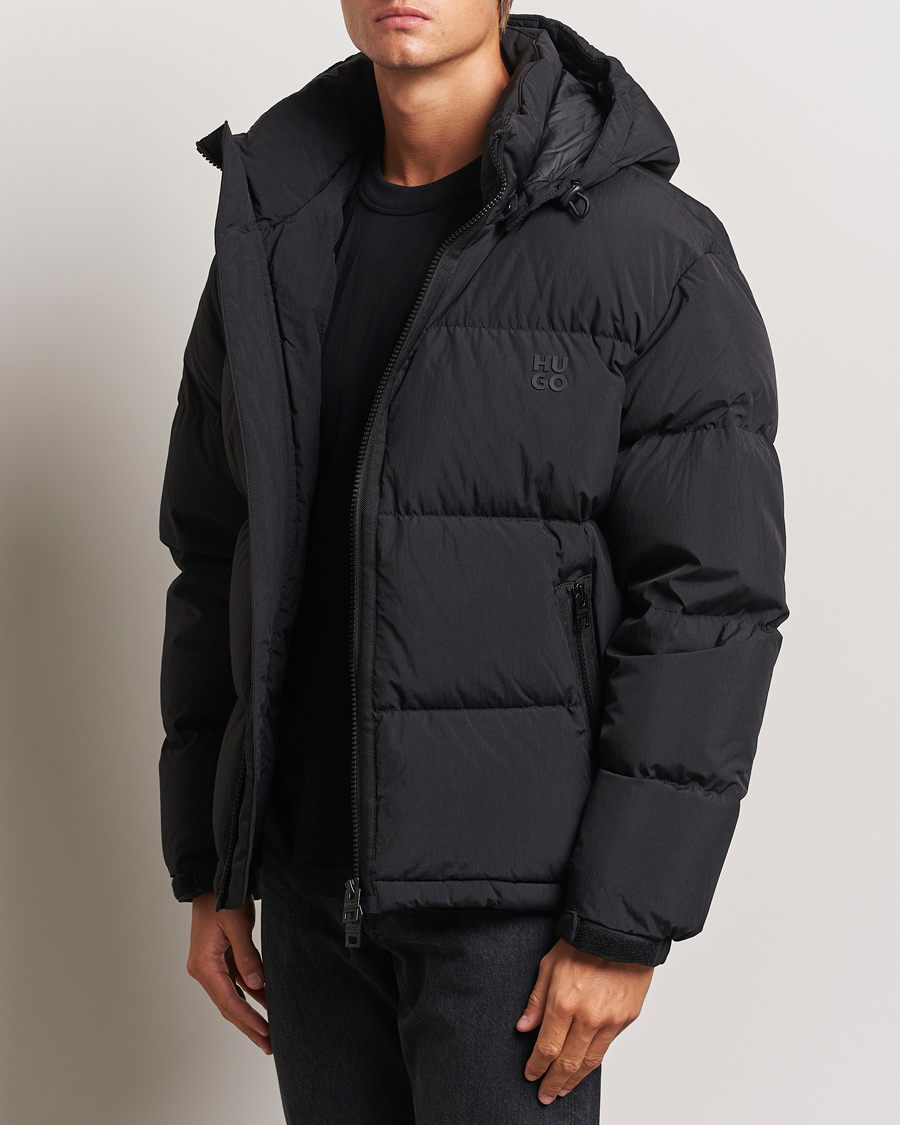 Herren |  | HUGO | Bironto Hooded Puffer Jacket Black