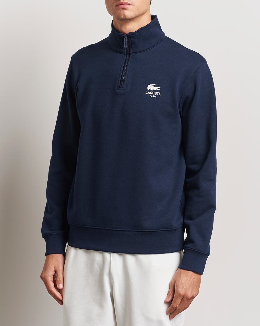 Herren |  | Lacoste | Paris Half Zip Sweatshirt Navy