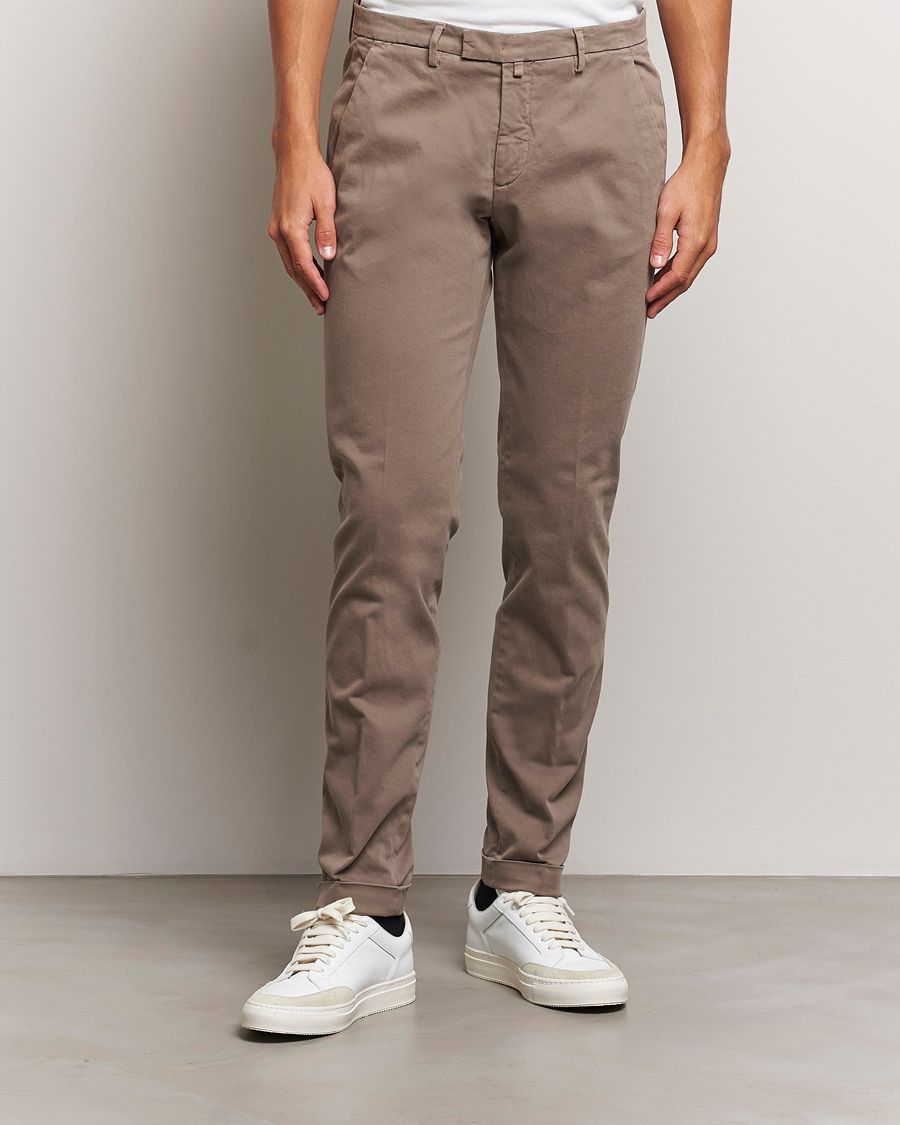 Herren |  | Briglia 1949 | Slim Fit Cotton Stretch Chino Taupe