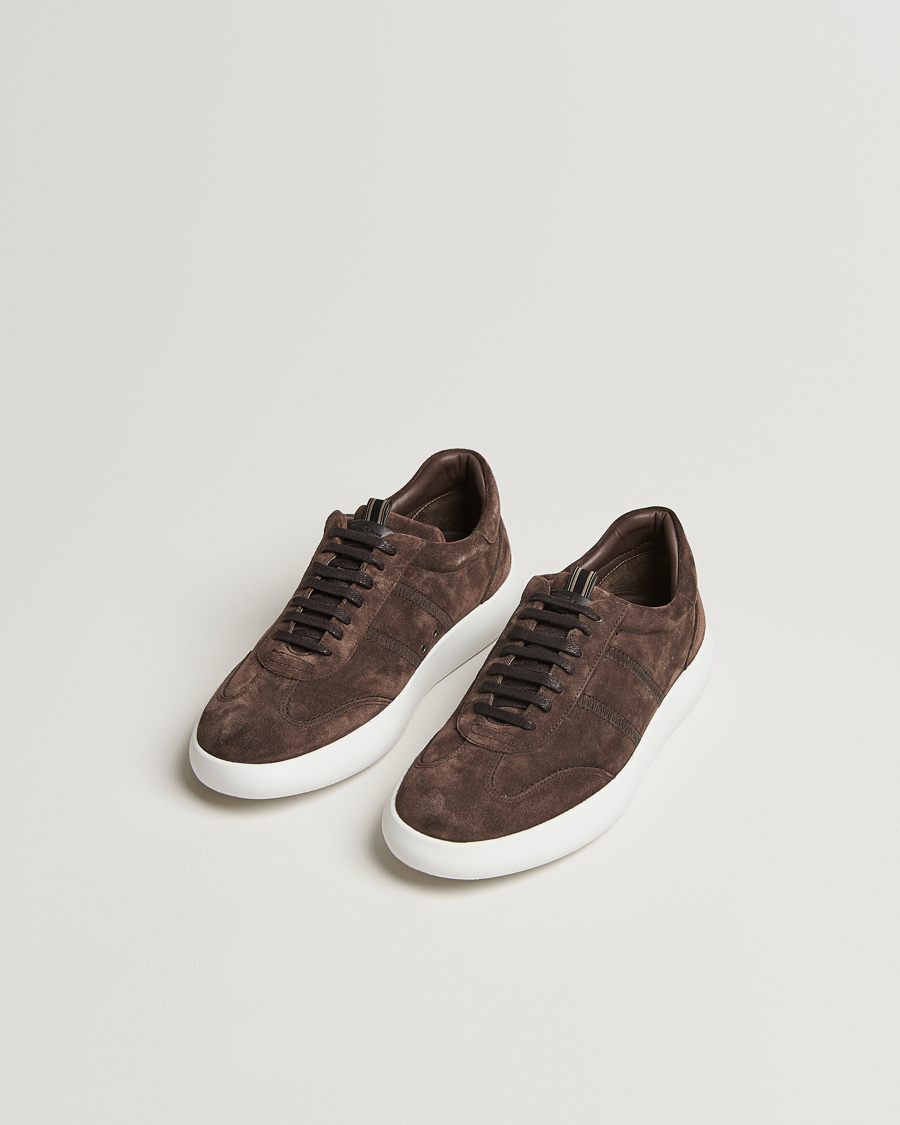Herren | Schuhe | Brioni | Cassetta Sneakers Dark Brown Suede