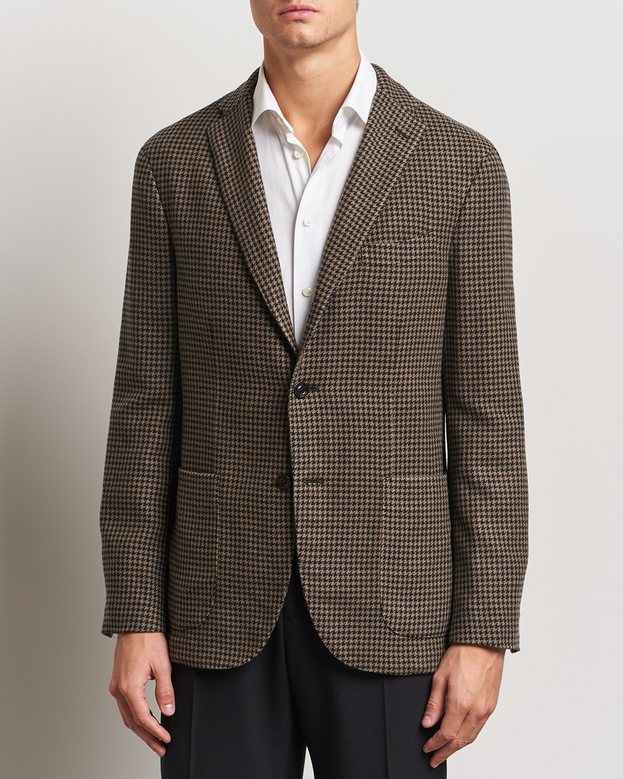 Herren |  | Boglioli | K Jacket Houndstooth Wool Blazer Brown