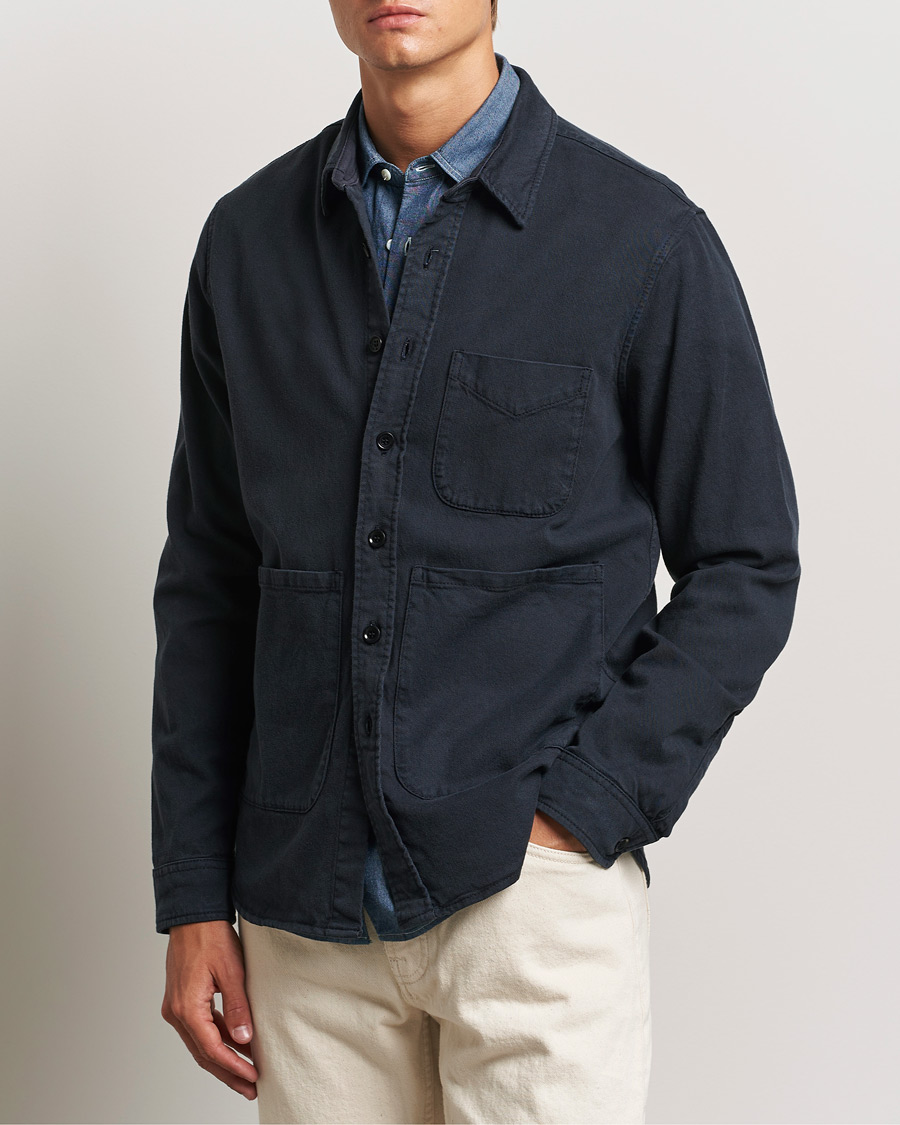 Herren | Hemden | Aspesi | Cotton Utility Shirt Navy