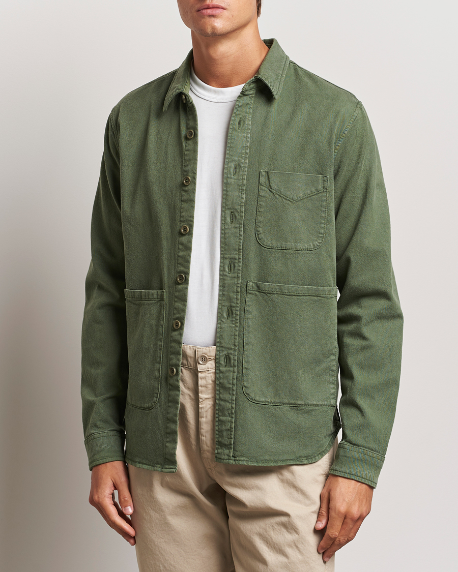 Herren | Hemden | Aspesi | Cotton Utility Shirt Green