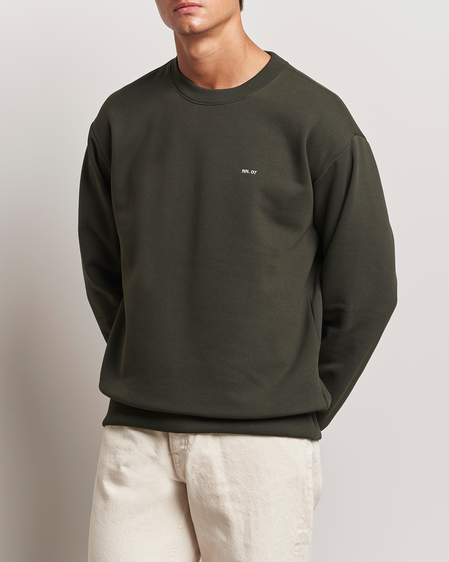 Herren |  | NN07 | Briggs Crew Neck Sweatshirt Dark Army