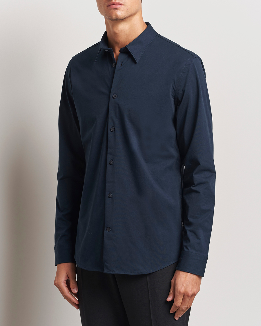 Herren |  | NN07 | Elian Mercerized Cotton Shirt Navy Blue