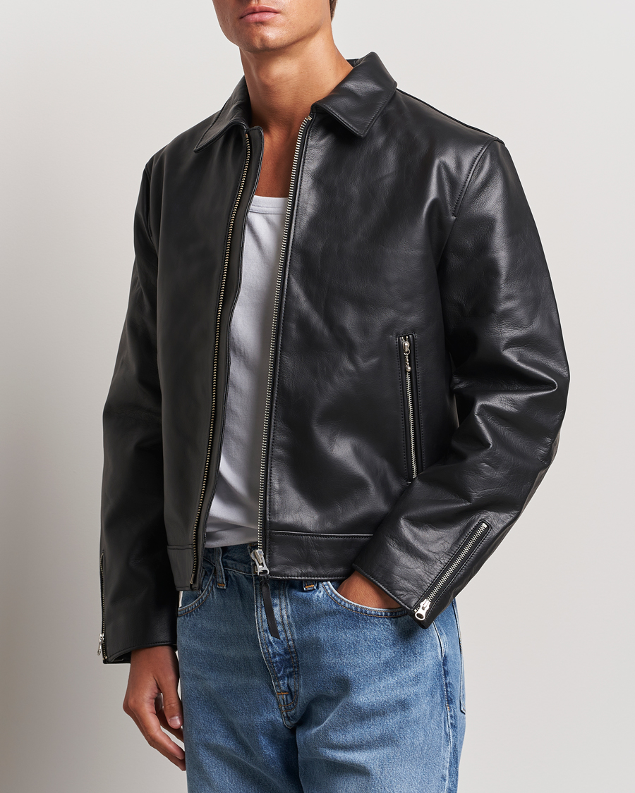 Herren | Neue Produktbilder | Nudie Jeans | Eddy Rider Leather Jacket Black