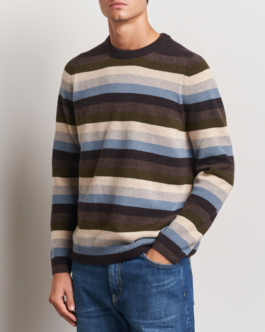 Herren |  | Paul Smith | Striped Lambswool Knitted Sweater Multi